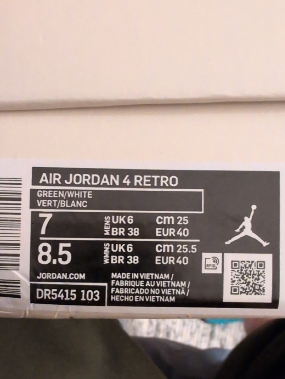 Pine Green Air Jordan 4s - Picture 10 of 10